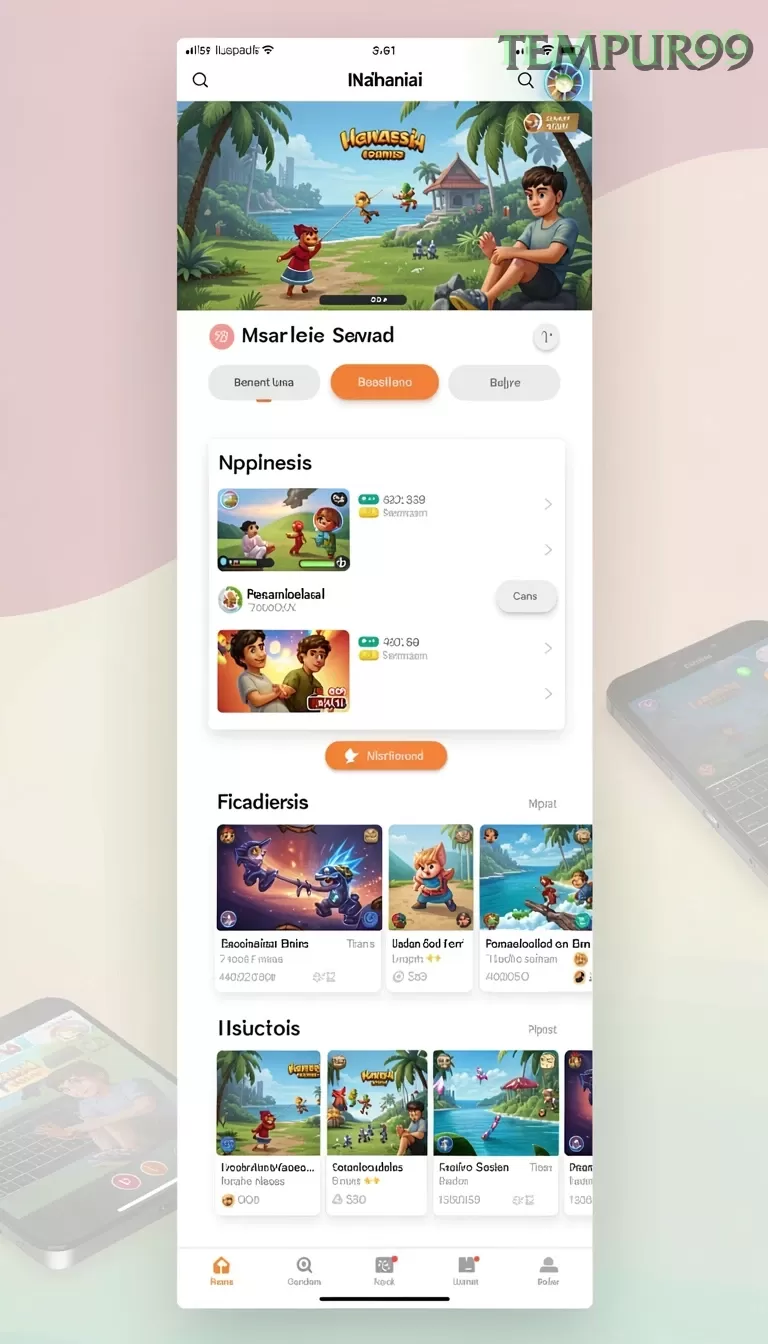 Cuplikan layar BIG777 — menu navigasi